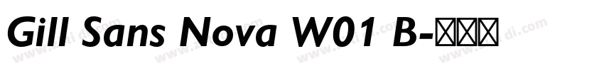Gill Sans Nova W01 B字体转换
